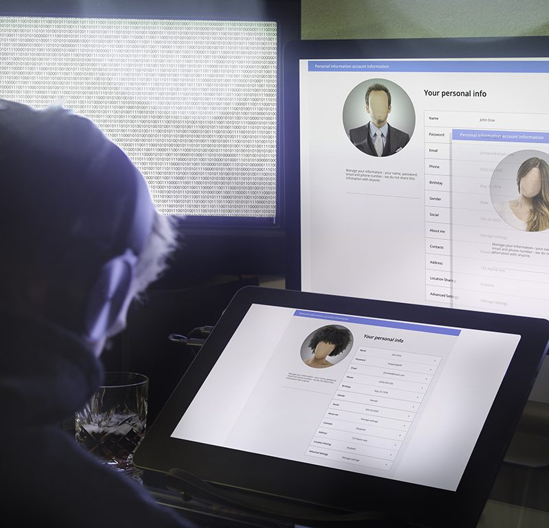 Hackare stjäl din identitet Hackare stjäl din identitet