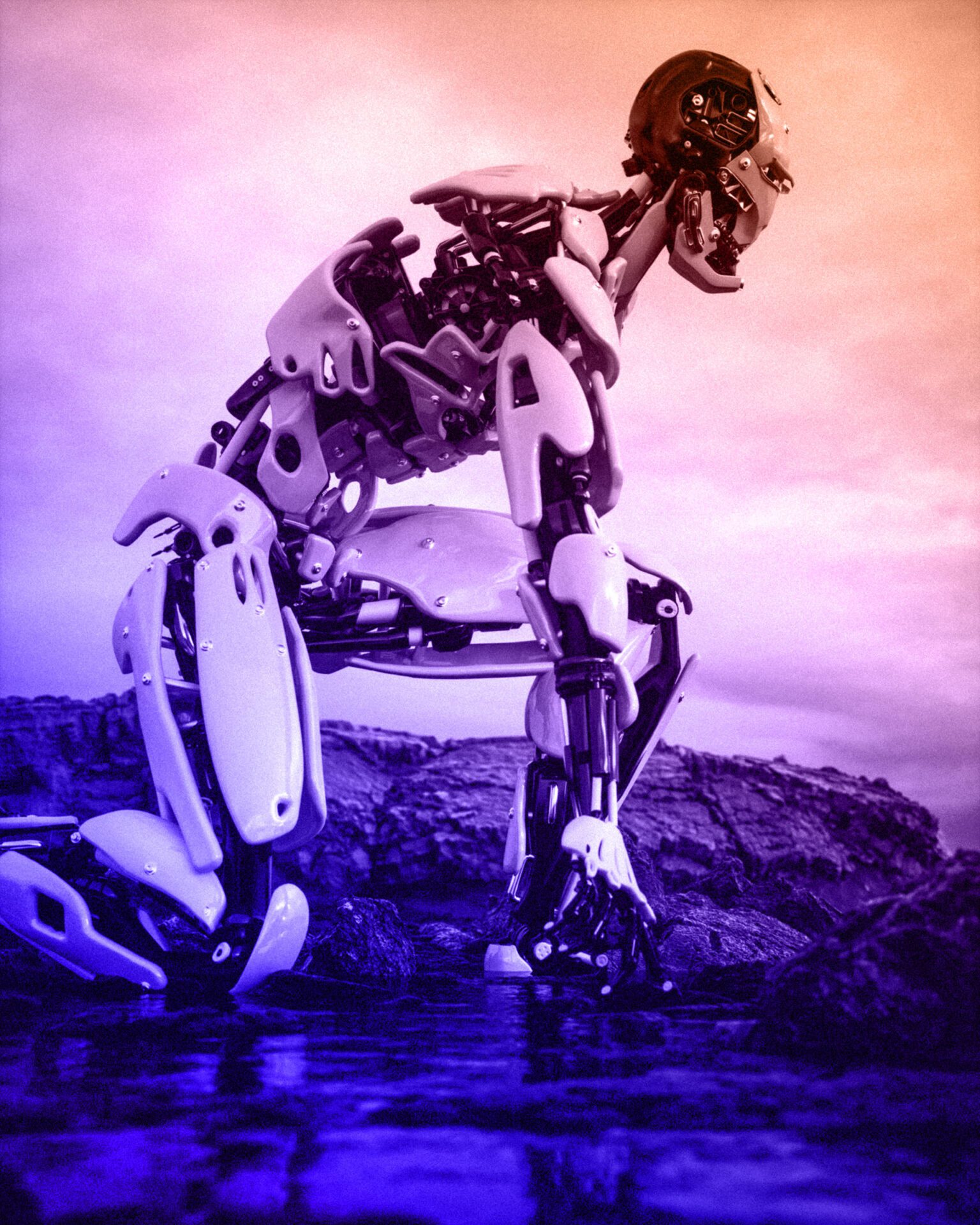 cash-macanaya-ykO7Nb5pQt8-unsplash-edit En människoliknande robot tar sats