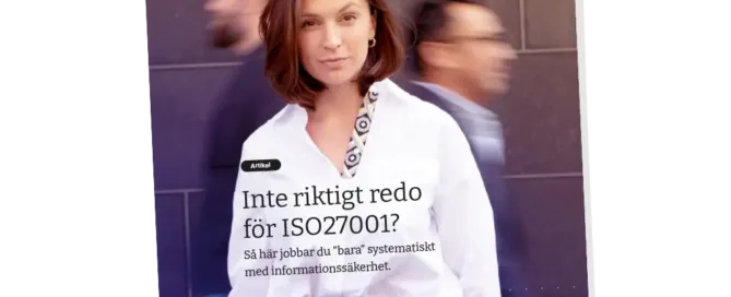 Broschyr, inte riktigt redo för ISO27001 än
