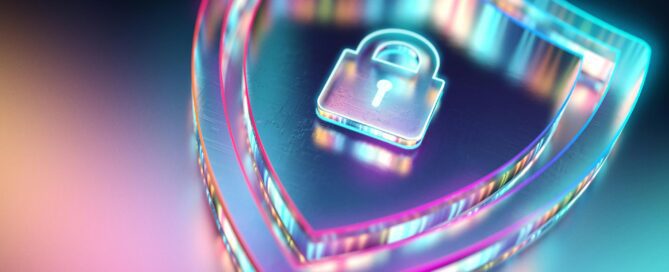 Sköld med ett lås i