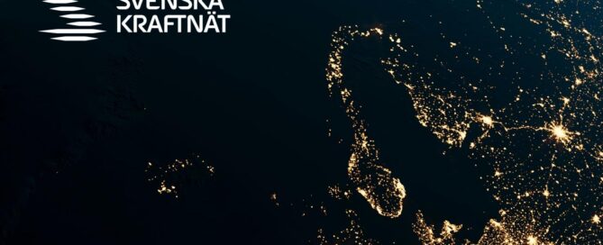 Bild på norden, sverige är mörkt